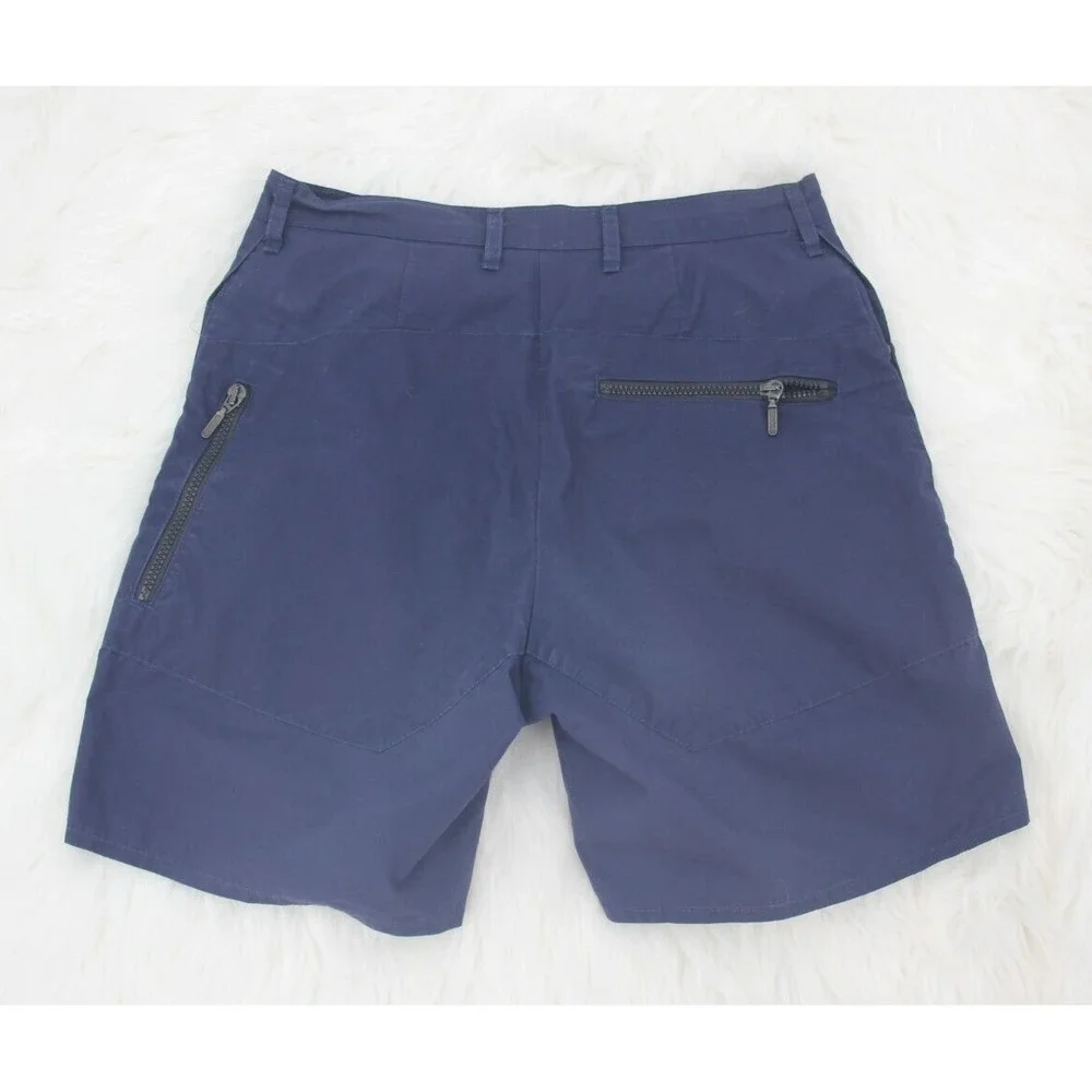 VTG ROHAN Shorts Mens 30 Airlight Navy Blue Canvas Cargo Hiking Fishing Gorpcore